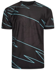KAM Active Performance bedrucktes T-Shirt Schwarz